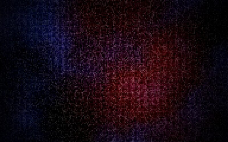 Pixelated Color Gradient — Blue, Dark