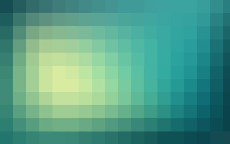 Pixelated Color Gradient — Green