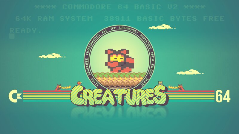Pixelated Creature in Circle