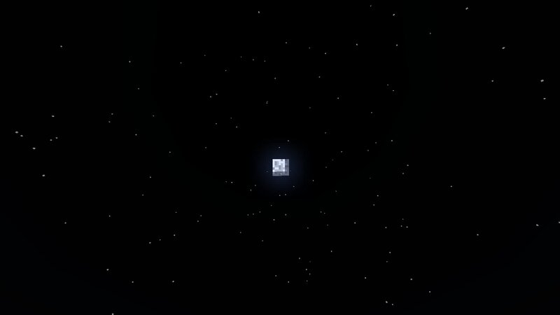 Pixelated Cube in Space — Black