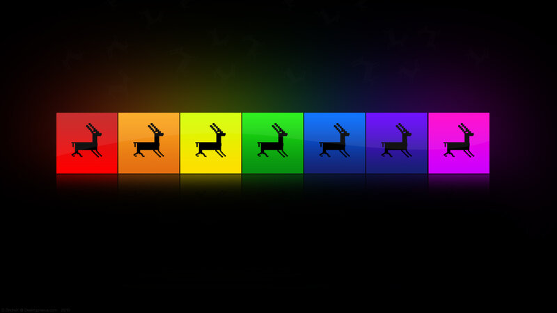 Pixelated Deer Icons