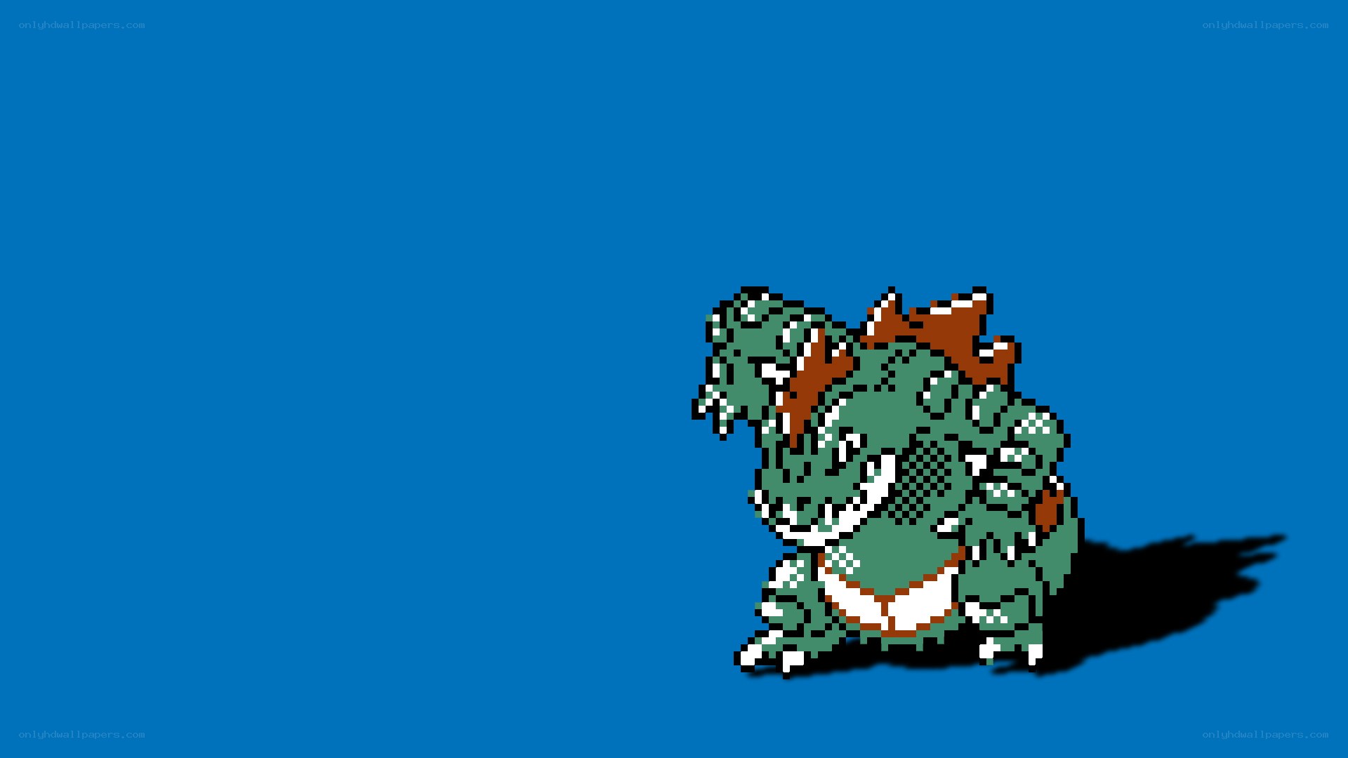 pixelated dinosaur character