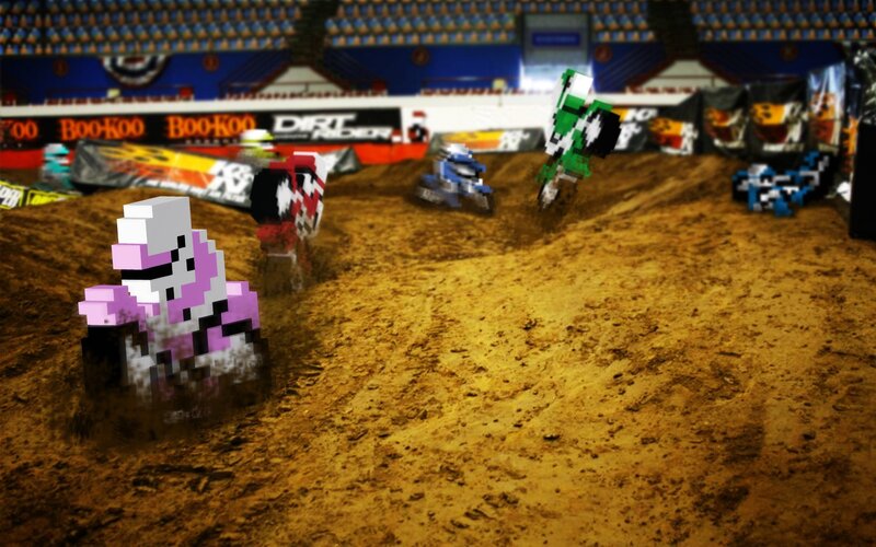 Pixelated Dirt Bikes