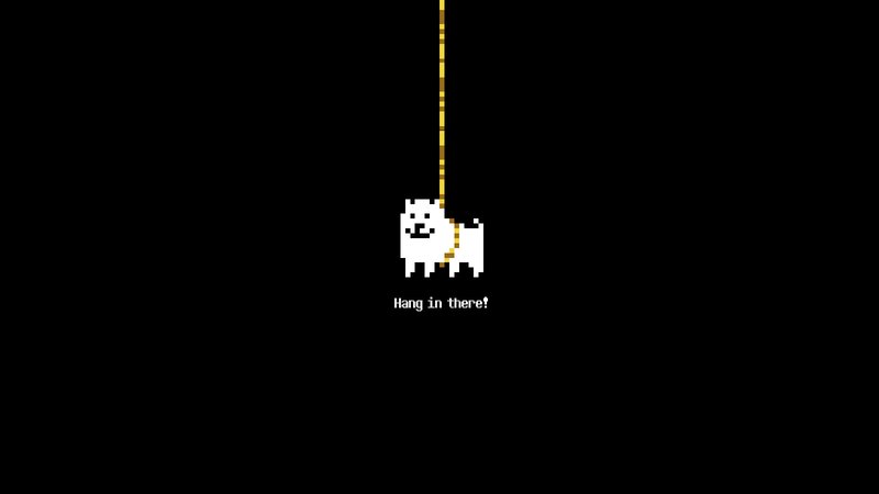 Pixelated Dog Hanging