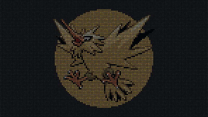 Pixelated Dragon Head