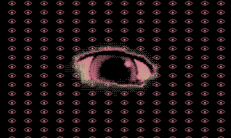 Pixelated Eye Pattern