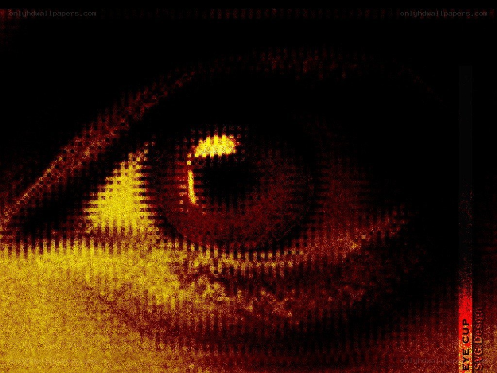 pixelated eye with watermark