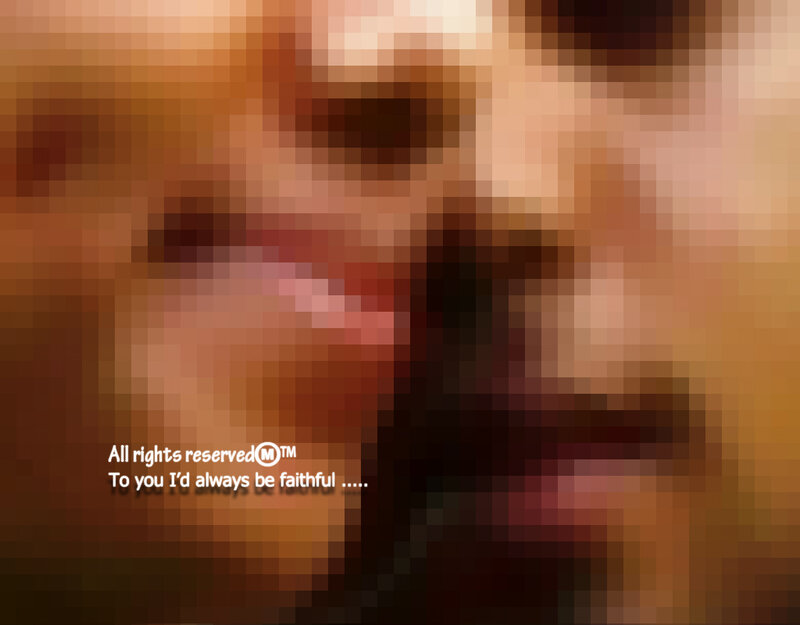 Pixelated Face — Brown, Dramatic