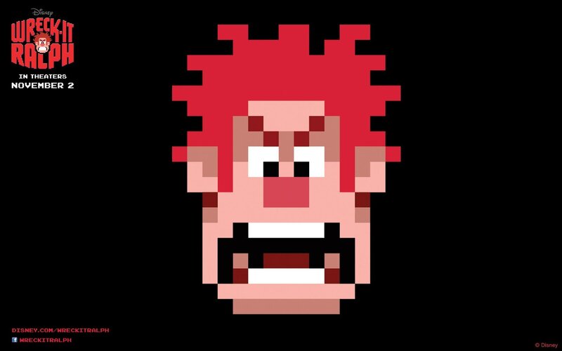 Pixelated Face of a Character