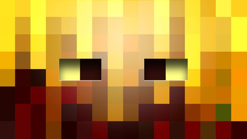 Pixelated Face with Eyes