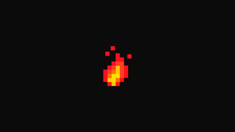 Pixelated Flame
