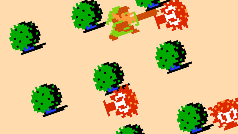 Pixelated Game Characters — Green