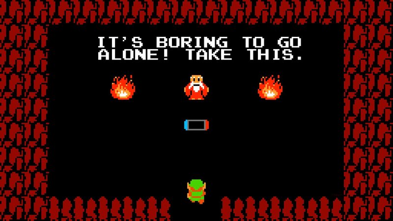 Pixelated Game Scene — Black