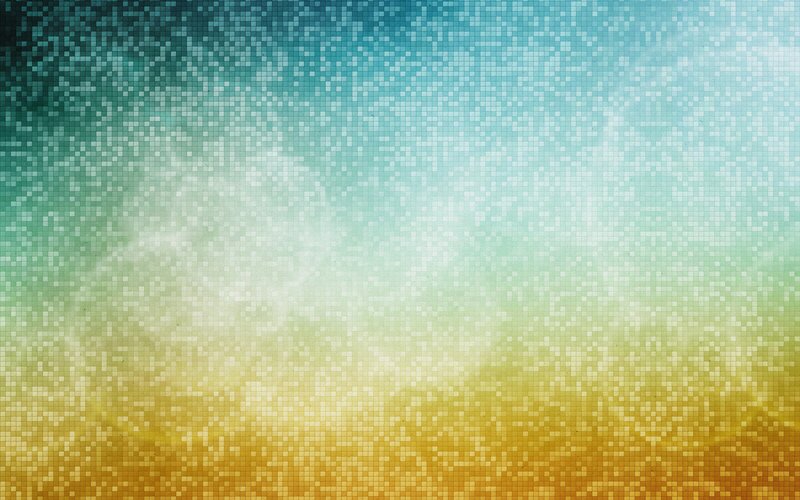Pixelated Gradient Background — Blue
