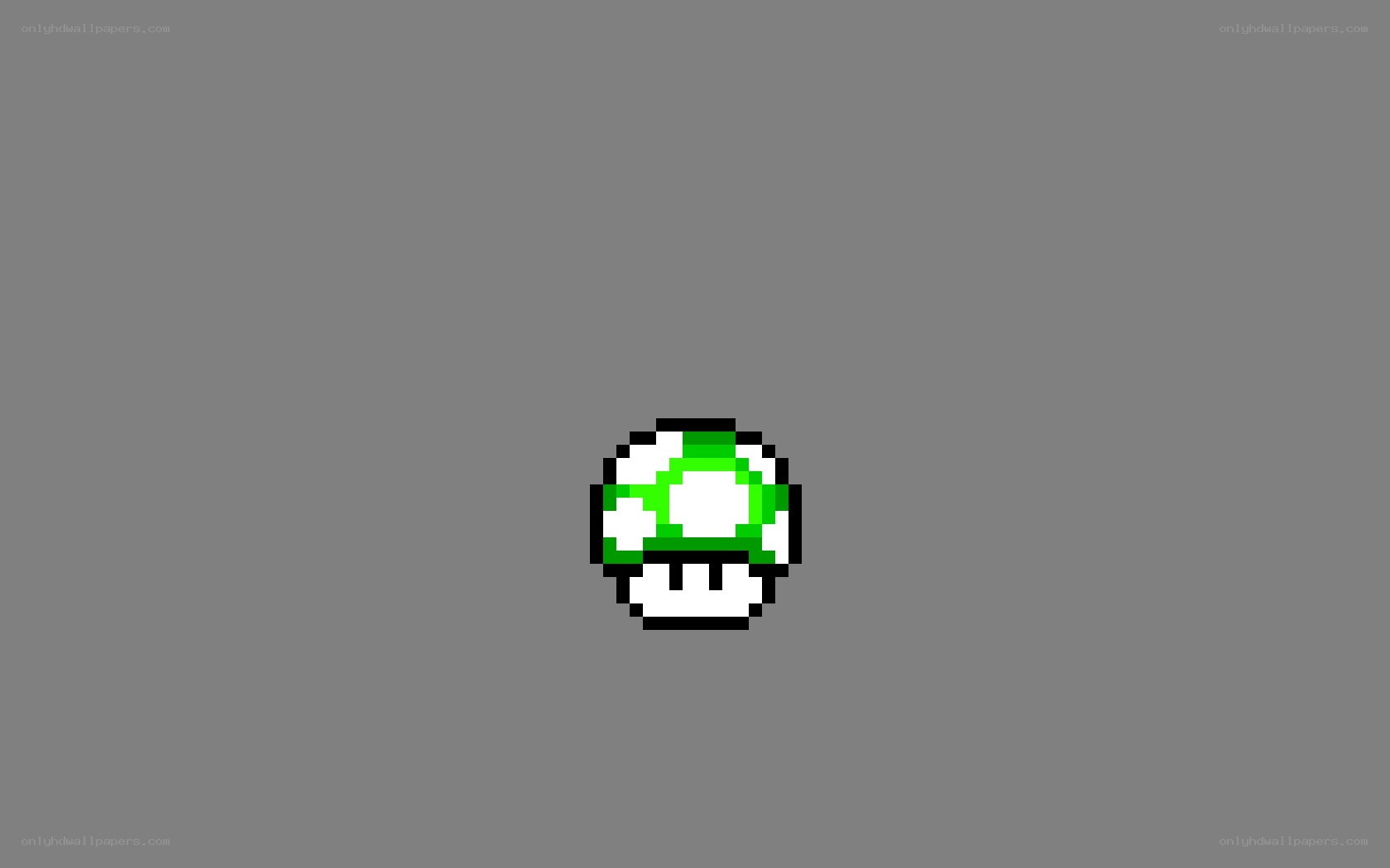 pixelated green mushroom