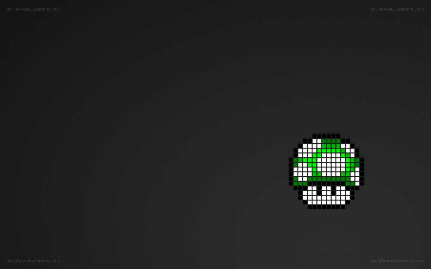 pixelated green mushroom