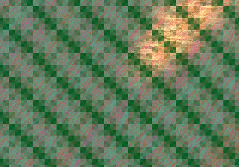 pixelated green pattern