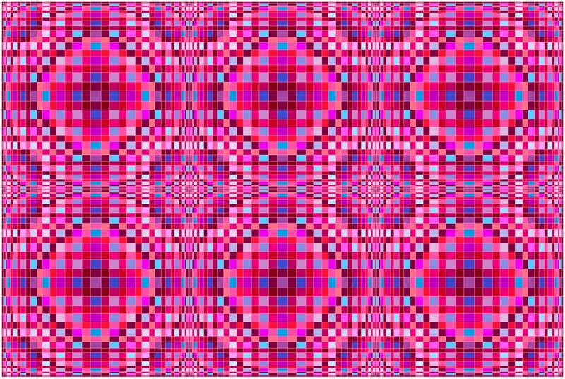Pixelated Grid Pattern