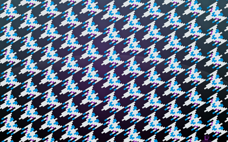 pixelated houndstooth pattern