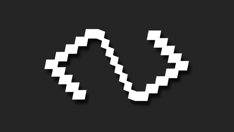 Pixelated Infinity Symbol