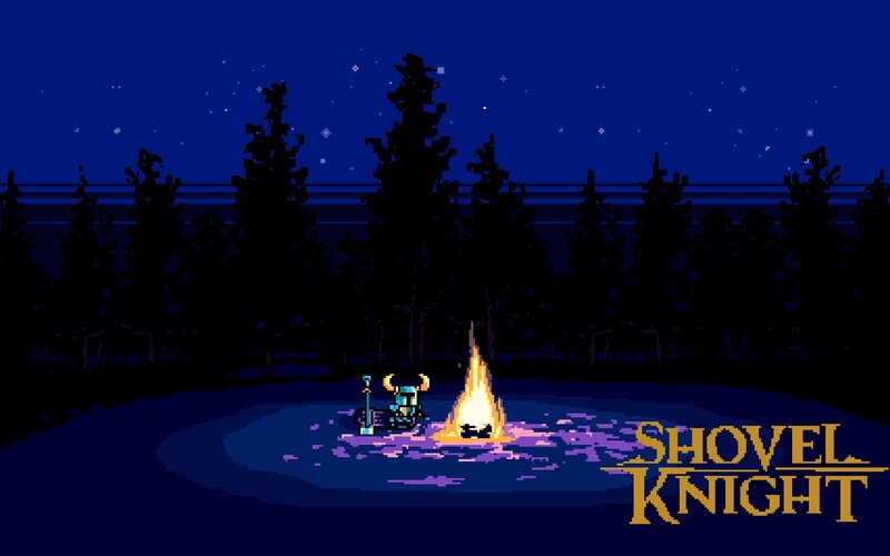 Pixelated Knight by Fire