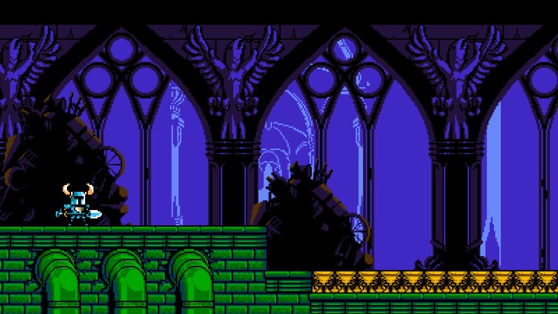Pixelated Knight Character — Purple