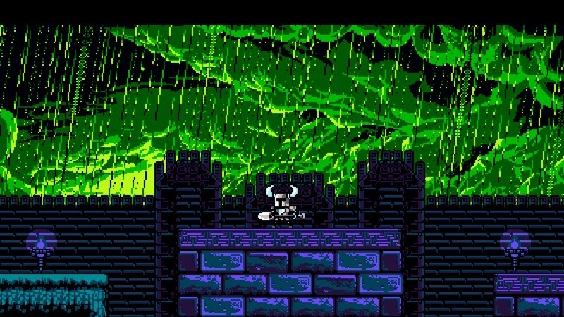 Pixelated Knight on Wall
