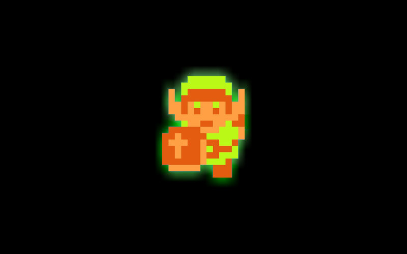 Pixelated Link character