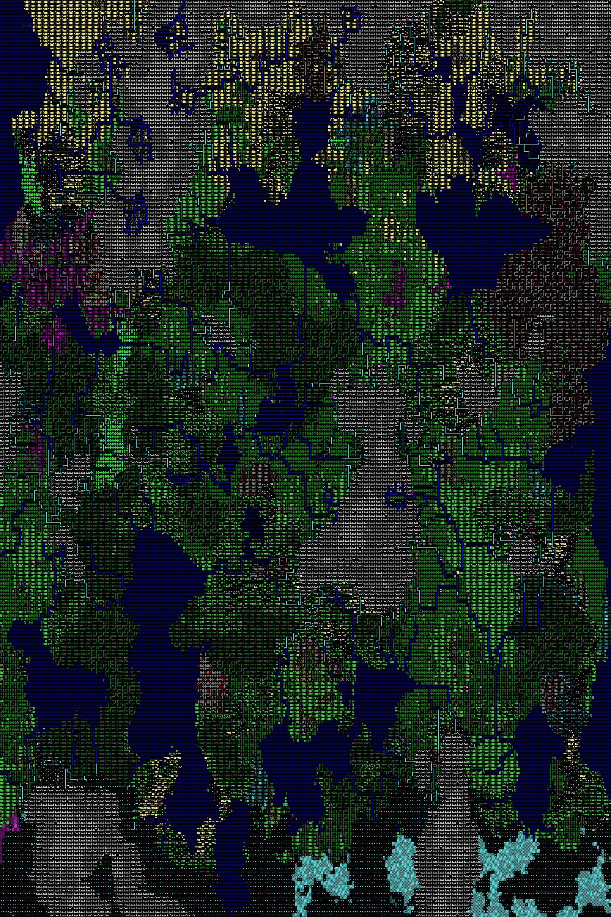 pixelated map of a fantasy world