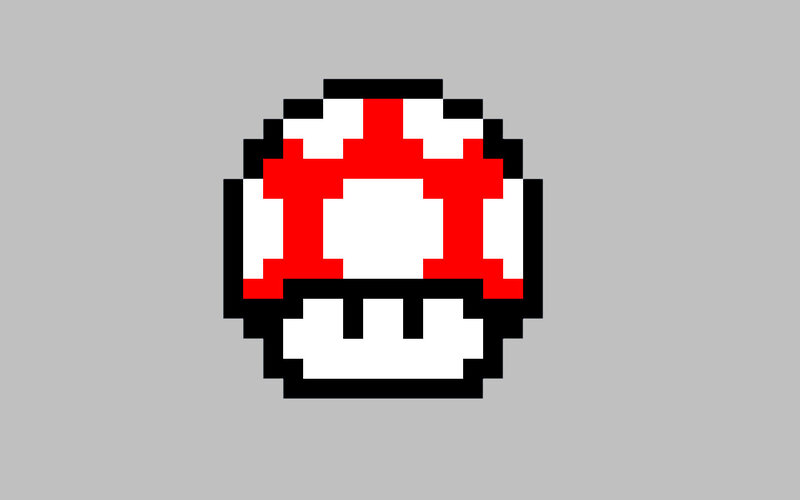pixelated mushroom icon