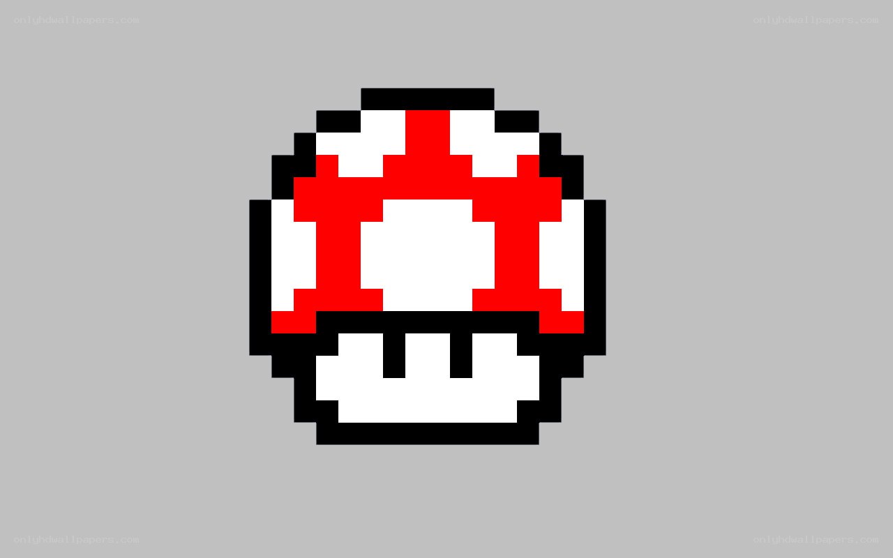 pixelated mushroom icon