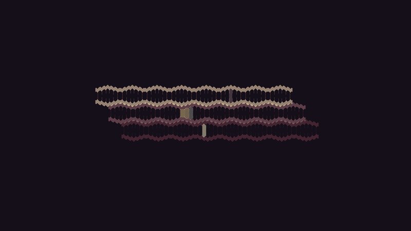 Pixelated Pattern on Dark Background