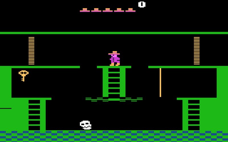 pixelated platformer game