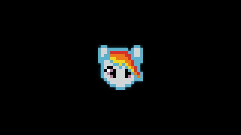 Pixelated Pony Head