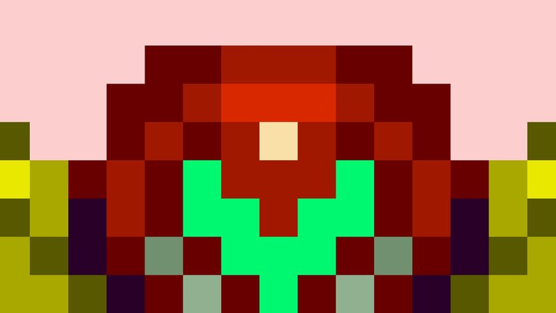 Pixelated Red Creature