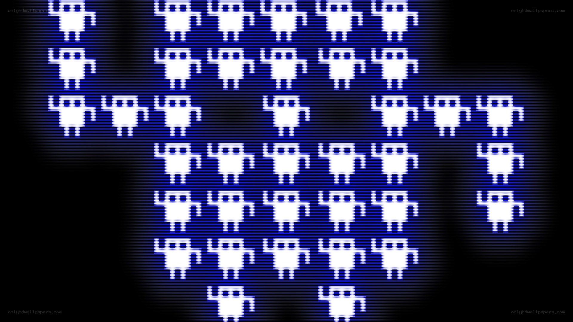 Pixelated robot invasion