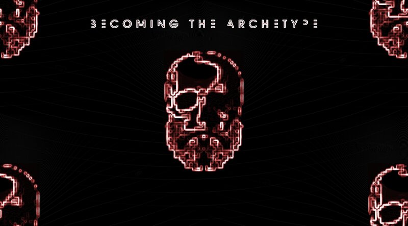 Pixelated Skull Design