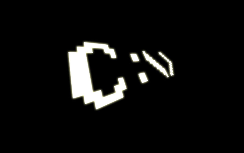 pixelated smiley face