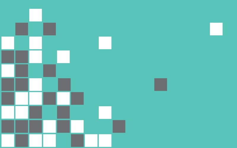 pixelated square pattern