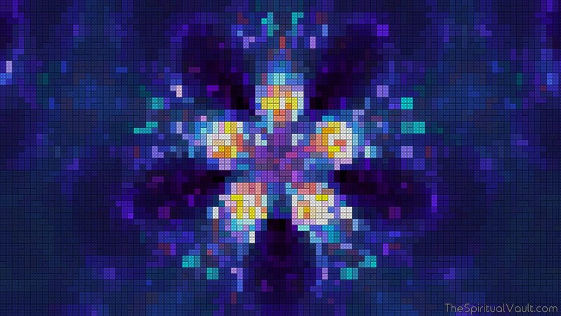 Pixelated Starburst Pattern