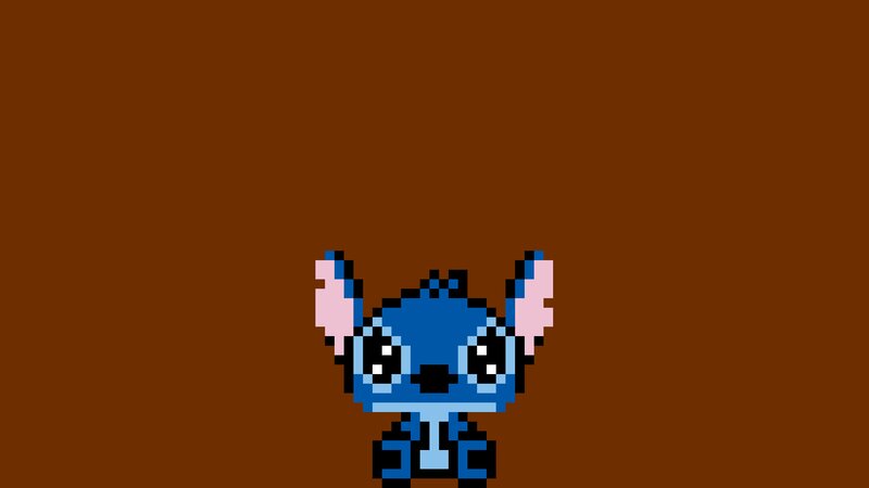 Pixelated Stitch Character