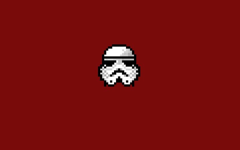 Pixelated Stormtrooper Helmet