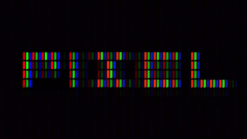 Pixelated text display