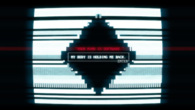 Pixelated Text on Screen