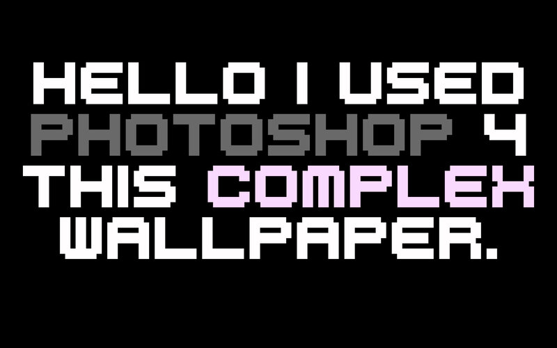 pixelated text wallpaper