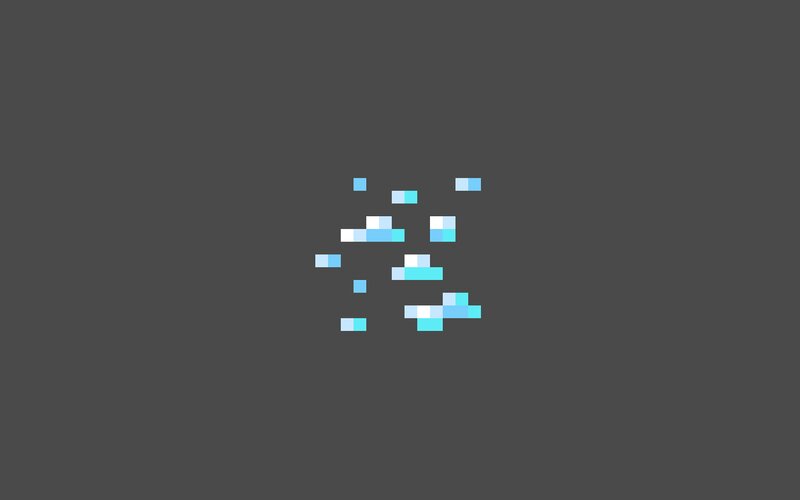 Pixelated Water Splashes