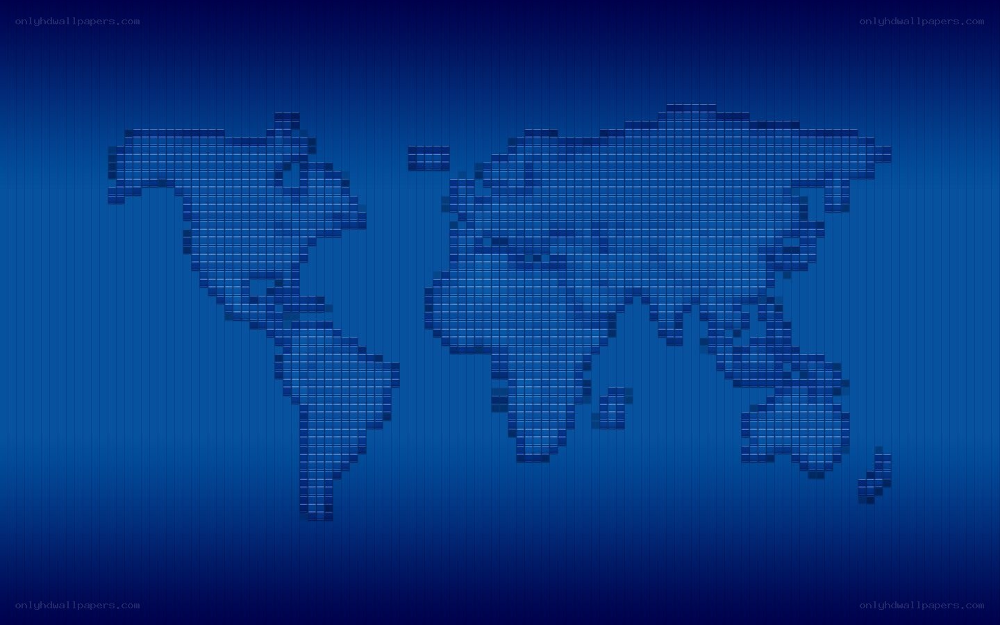 pixelated world map