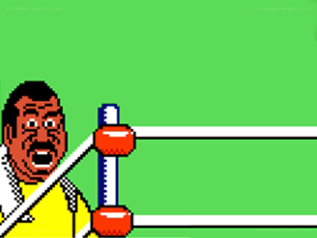 pixelated wrestling scene