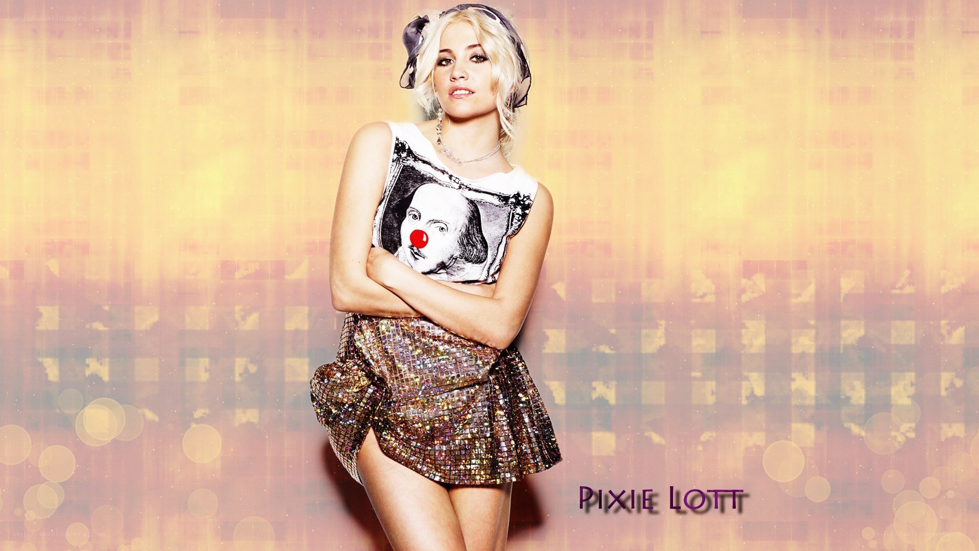 Pixie Lott in sequin outfit