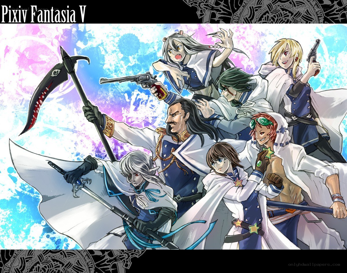 Pixiv Fantasia V characters